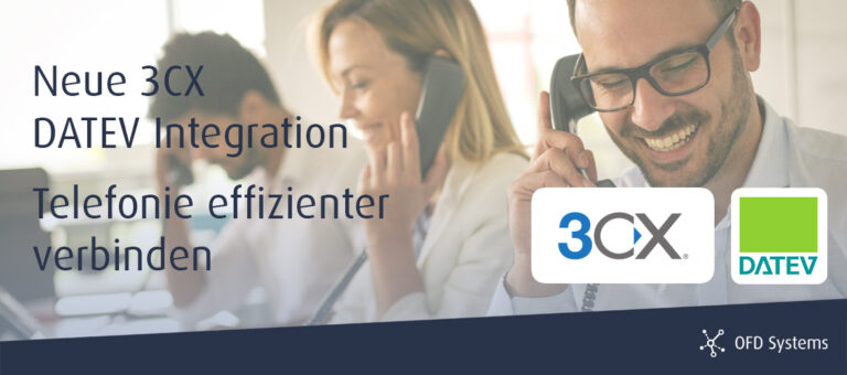 Hintergrundbild zur 3CX DATEV Integration mit moderner Telefonie und digitaler Datenverknüpfung